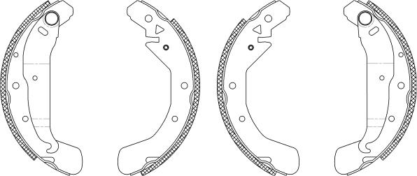 Mintex MSK232 - Brake Shoe Set autospares.lv