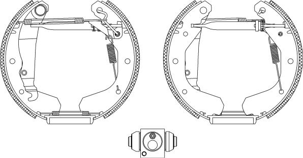 Mintex MSP041 - Brake Shoe Set autospares.lv