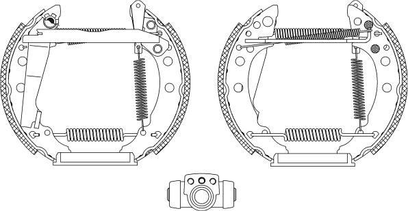 Mintex MSP047 - Brake Shoe Set autospares.lv