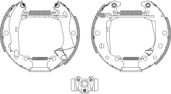 Mintex MSP059 - Brake Shoe Set autospares.lv