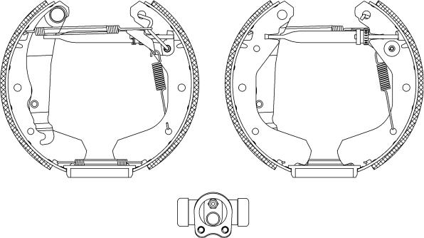 Mintex MSP051 - Brake Shoe Set autospares.lv