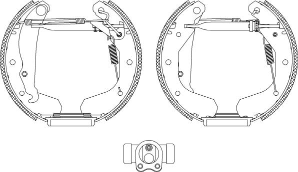 Mintex MSP005 - Brake Shoe Set autospares.lv