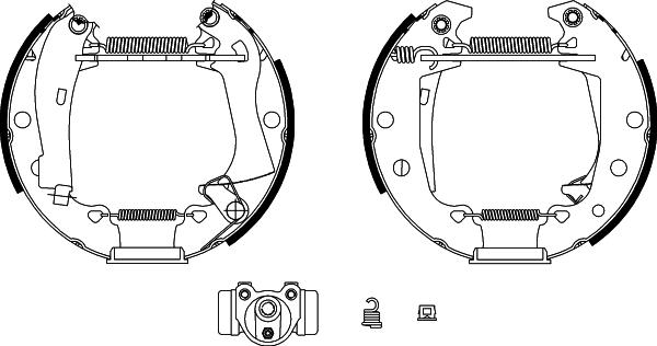 Mintex MSP017 - Brake Shoe Set autospares.lv