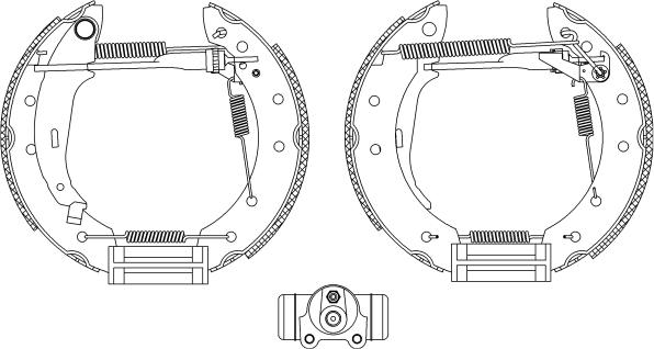 Mintex MSP088 - Brake Shoe Set autospares.lv