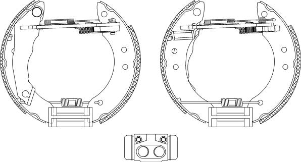 Mintex MSP024 - Brake Shoe Set autospares.lv