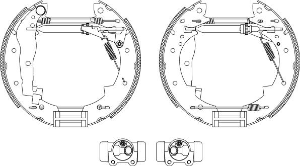 Mintex MSP071 - Brake Shoe Set autospares.lv