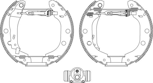 Mintex MSP198 - Brake Shoe Set autospares.lv