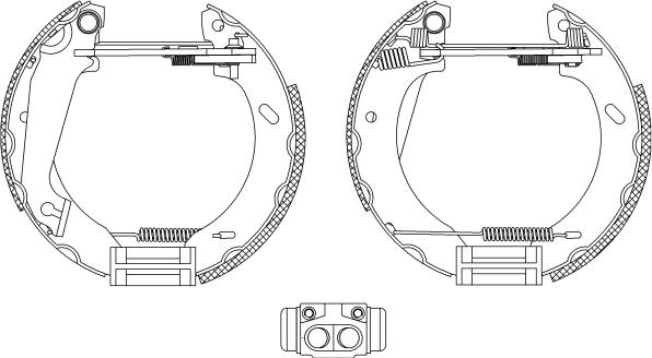 Mintex MSP135 - Brake Shoe Set autospares.lv