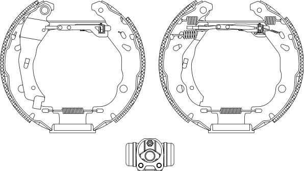 Mintex MSP326 - Brake Shoe Set autospares.lv