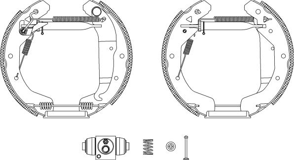 Mintex MSP282 - Brake Shoe Set autospares.lv