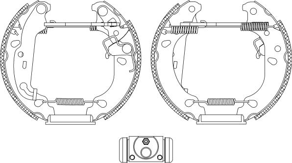 Mintex MSP234 - Brake Shoe Set autospares.lv
