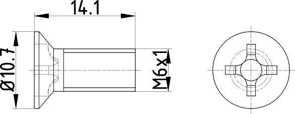 Mintex TPM0018 - Bolt, brake disc autospares.lv