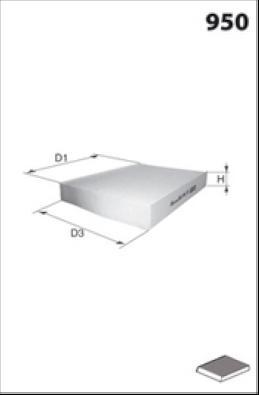 MISFAT HB142CA - Filter, interior air autospares.lv