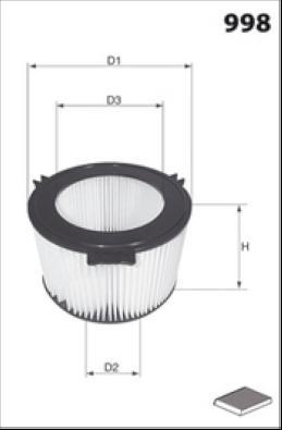 MISFAT HB298 - Filter, interior air autospares.lv