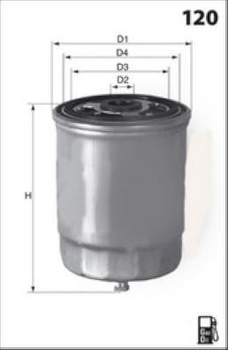 MISFAT M723 - Fuel filter autospares.lv