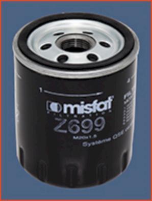 MISFAT Z699 - Oil Filter autospares.lv