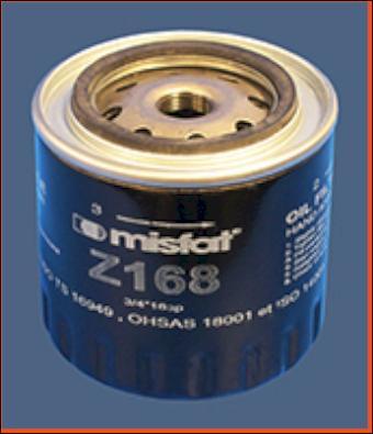 MISFAT Z168 - Oil Filter autospares.lv
