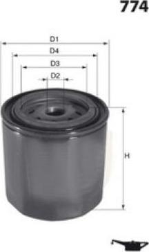 MISFAT Z463 - Oil Filter autospares.lv