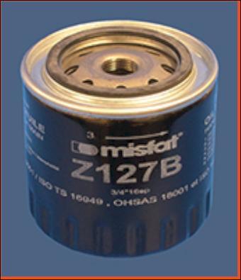 MISFAT Z127B - Oil Filter autospares.lv