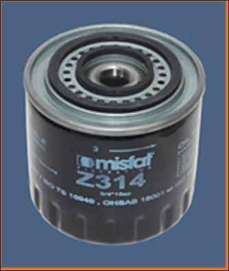 MISFAT Z314 - Oil Filter autospares.lv