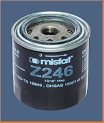 MISFAT Z246 - Oil Filter autospares.lv