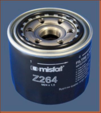 MISFAT Z264 - Oil Filter autospares.lv