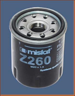 MISFAT Z260 - Oil Filter autospares.lv