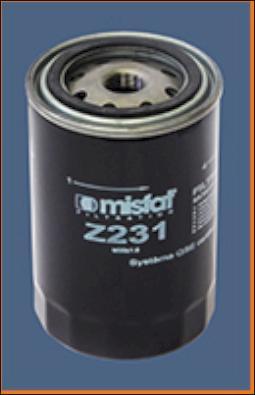 MISFAT Z231 - Oil Filter autospares.lv