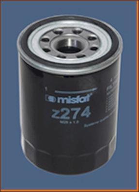 MISFAT Z274 - Oil Filter autospares.lv