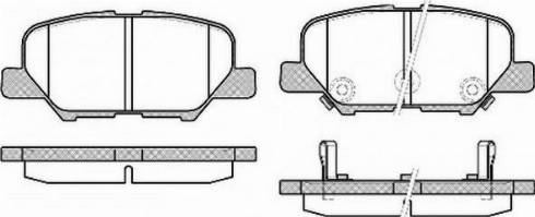 Mitsubishi 4605A998 - Brake Pad Set, disc brake autospares.lv