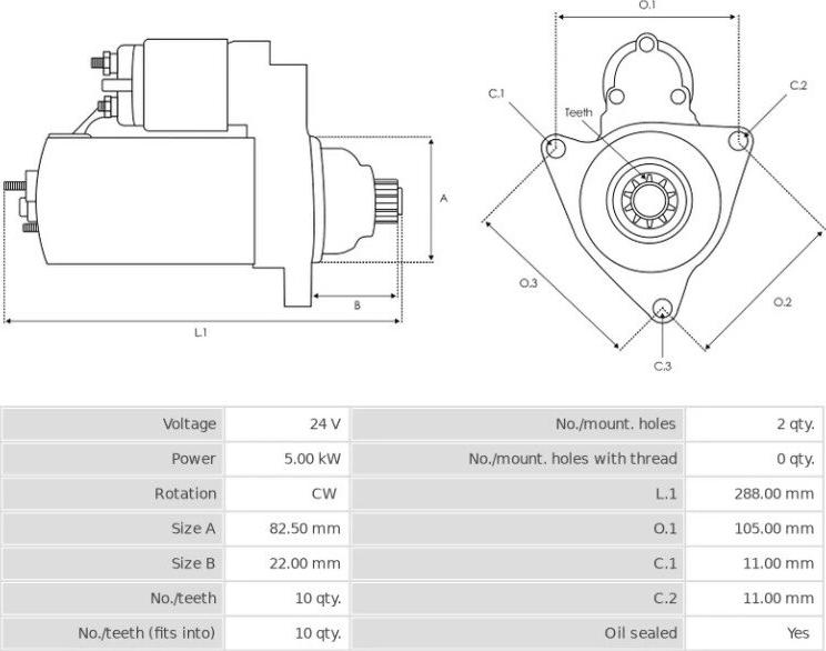 Mitsubishi M8T60871 - Starter autospares.lv