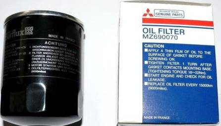 Mitsubishi MZ 690070 - Oil Filter autospares.lv