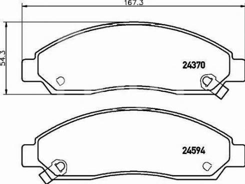 MK Kashiyama D4055M - Brake Pad Set, disc brake autospares.lv