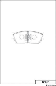 MK Kashiyama D5013 - Brake Pad Set, disc brake autospares.lv