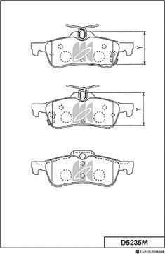 Kavo Parts KBP-2066 - Brake Pad Set, disc brake autospares.lv