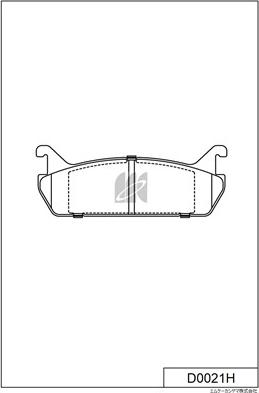 MK Kashiyama D0021H - Brake Pad Set, disc brake autospares.lv