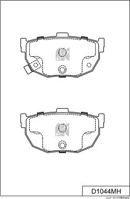 BOSCH BP208 - Brake Pad Set, disc brake autospares.lv