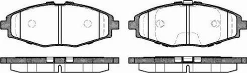 MK Kashiyama D11144 - Brake Pad Set, disc brake autospares.lv