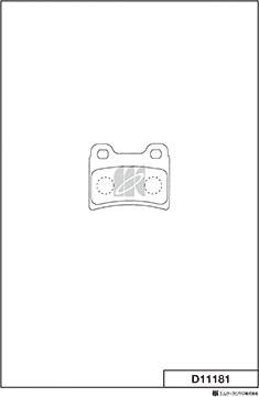 MK Kashiyama D11181 - Brake Pad Set, disc brake autospares.lv