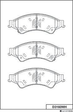 Brake Engineering PA2021 - Brake Pad Set, disc brake autospares.lv