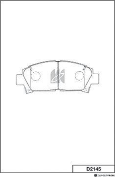 MK Kashiyama D2145 - Brake Pad Set, disc brake autospares.lv