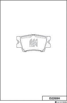 MK Kashiyama D2269H - Brake Pad Set, disc brake autospares.lv