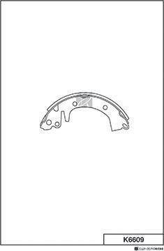 MK Kashiyama K6609 - Brake Shoe Set autospares.lv