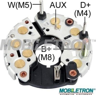 Mobiletron RB-93H - Rectifier, alternator autospares.lv