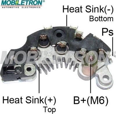 Mobiletron RD-97D - Rectifier, alternator autospares.lv