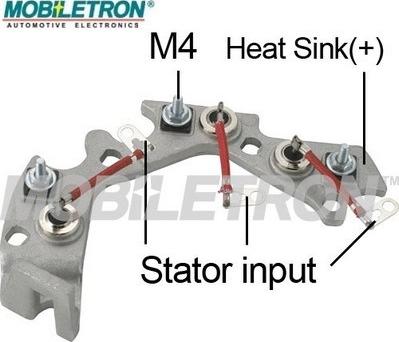 Mobiletron RD-27H - Rectifier, alternator autospares.lv