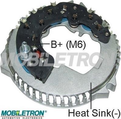 Mobiletron RF-053 - Rectifier, alternator autospares.lv