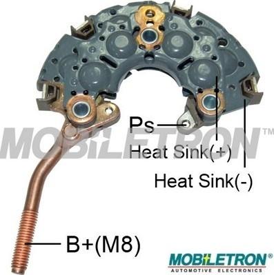 Mobiletron RN-49 - Rectifier, alternator autospares.lv