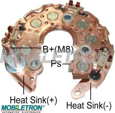 Mobiletron RN-54 - Rectifier, alternator autospares.lv