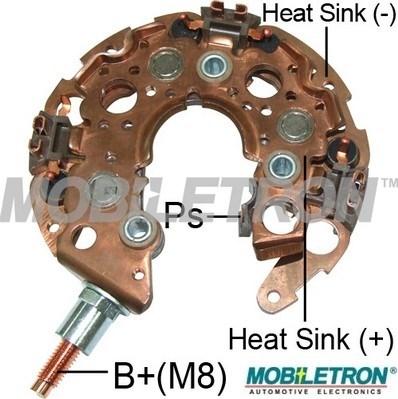 Mobiletron RN-55 - Rectifier, alternator autospares.lv